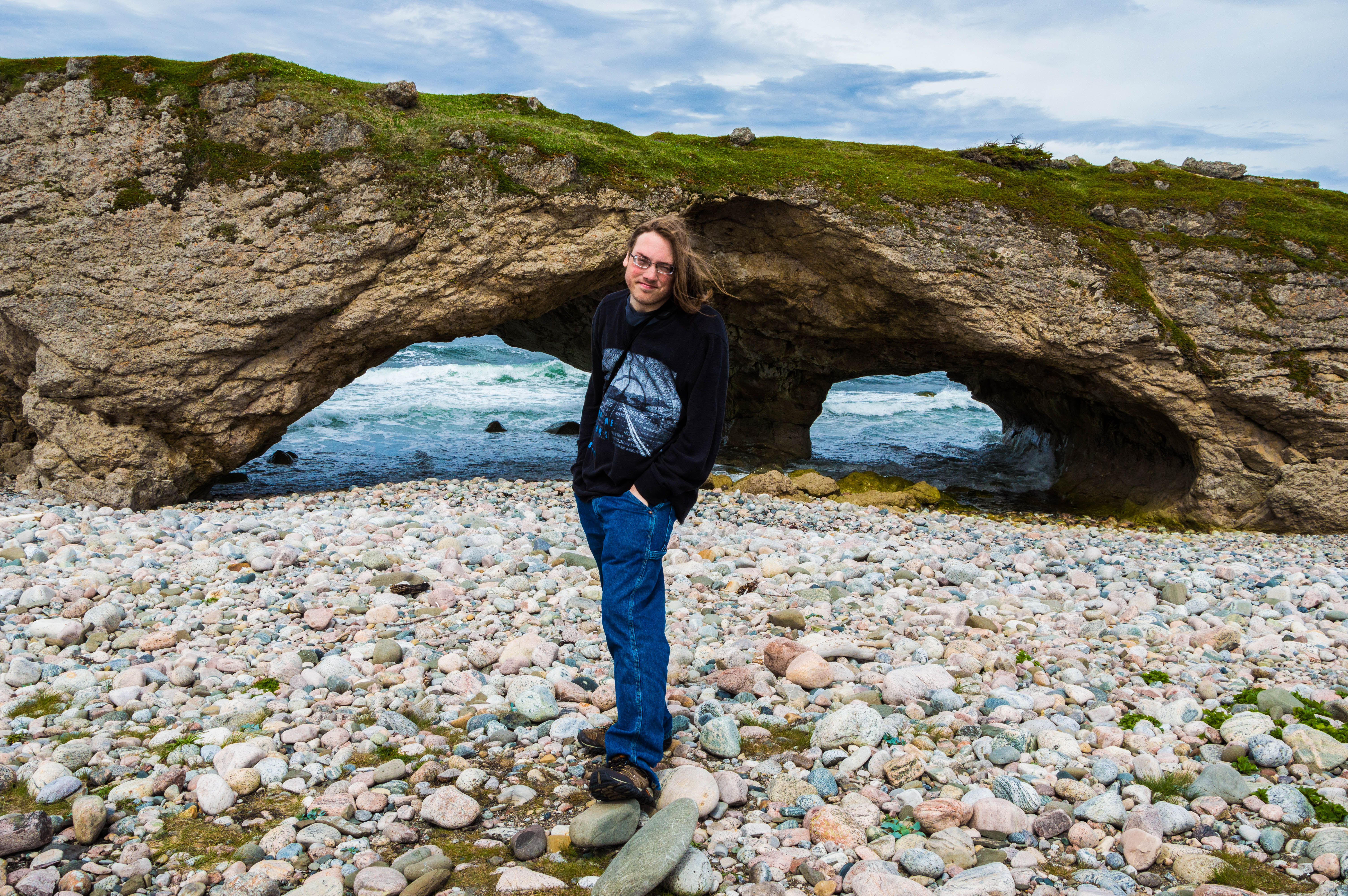 Me at The Arches Provincial Park, Newfoundland - 4